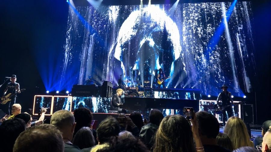 Guns N' Roses performing at Hard Rock Live